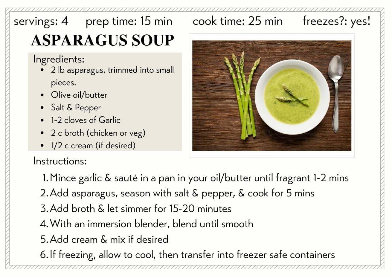 Asparagus Soup