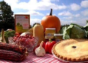 a great selection of fresh locally grown vegetables and fresh baked pies